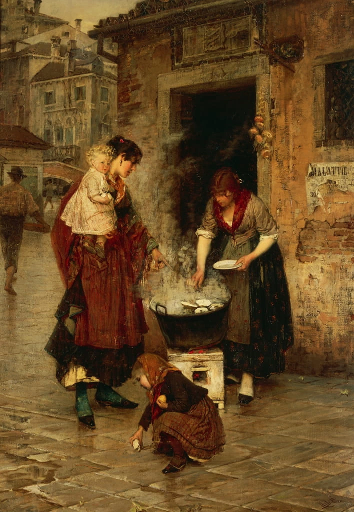 Venditrice di vongole a Venezia
